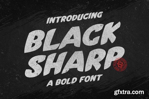 Black Sharp a Bold Font