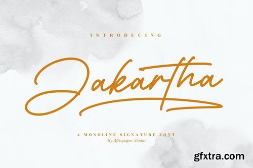 Jakartha Monoline Signature Font