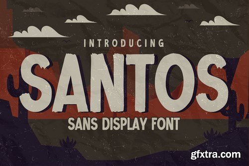 SANTOS - Sans Display Font