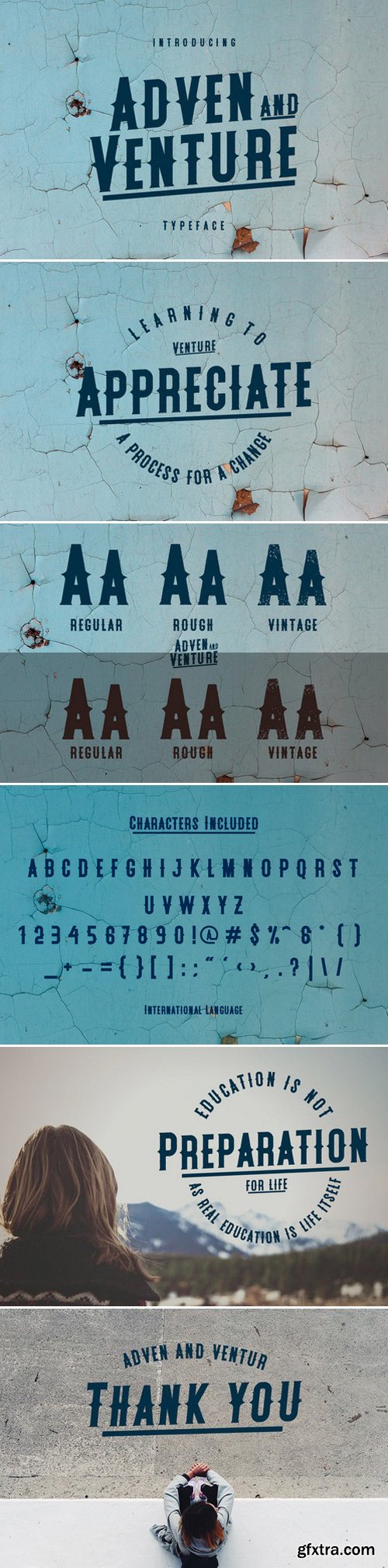 Adven and Venture Typeface