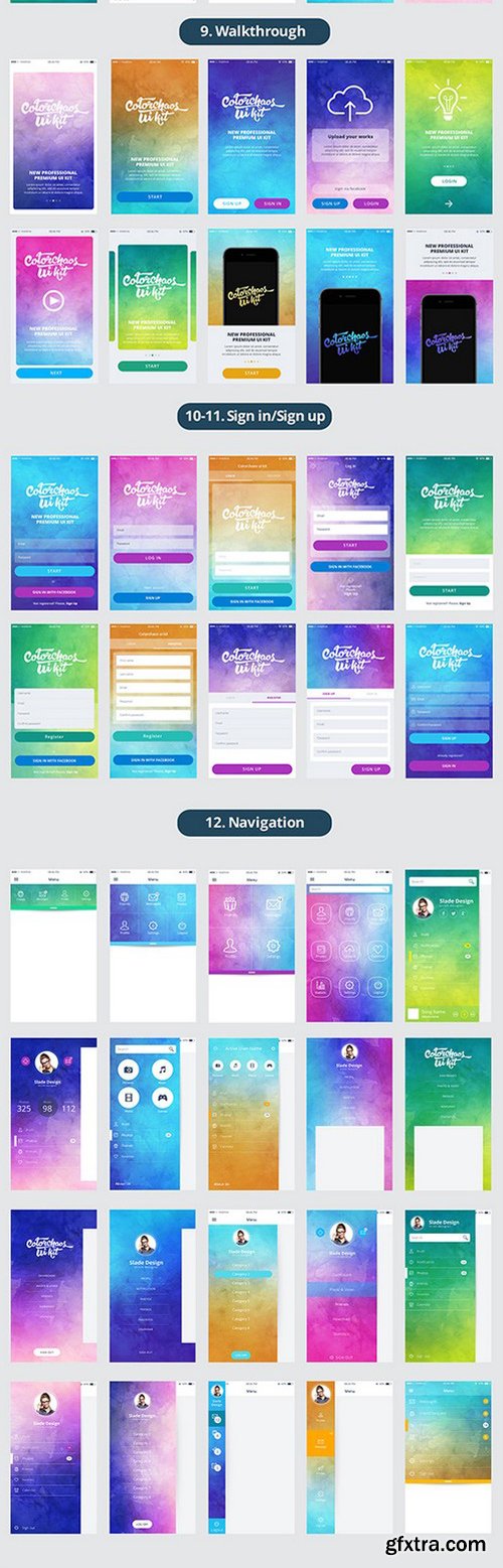 ColorChaos IOS Mobile UI kit