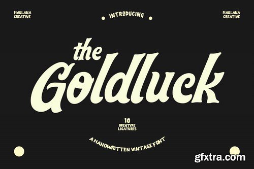 Goldluck Handwritten Rustic Vintage Font