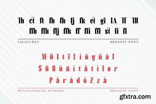 Brogest Modern Font