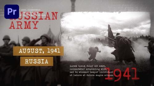 Videohive - Historical Slideshow | Wolrd War | Vintage Documentary | MOGRT - 37384495 - 37384495