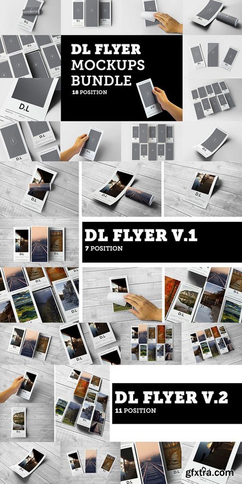 DL Flyer Mockups Bundle