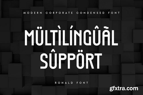 Ronald - Modern Corporate Condensed Font