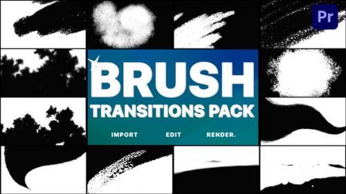 Videohive - Hand-Drawn Brush Transitions | Premiere Pro MOGRT - 37387902 - 37387902