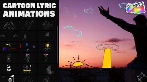 Videohive - Cartoon Lyric Animations for FCPX - 37443418 - 37443418