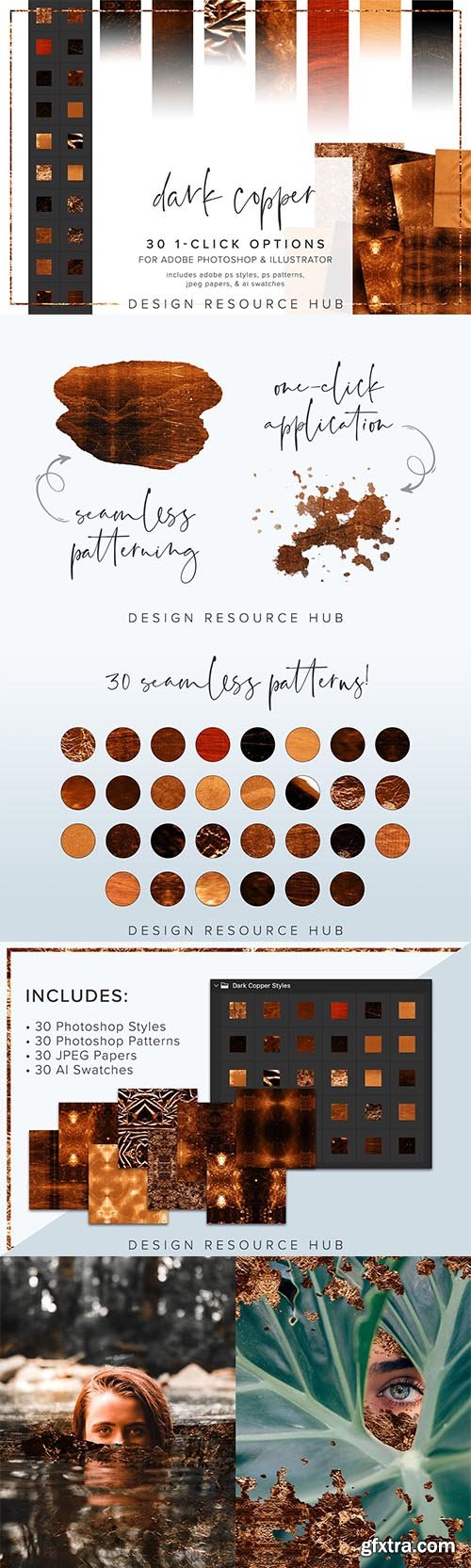 CreativeMarket - Dark Copper Photoshop Layer Styles 6966019