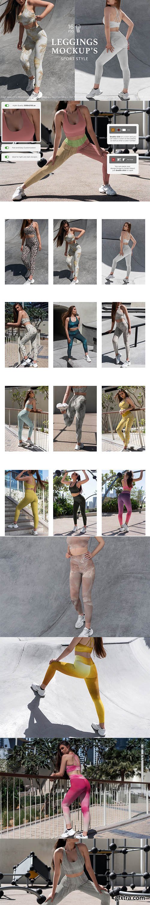 CreativeMarket - Leggings MockUp Sport Style 7094185