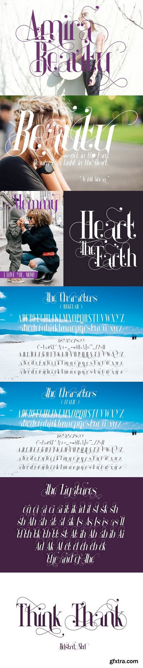 Amira Beauty Serif Fonts