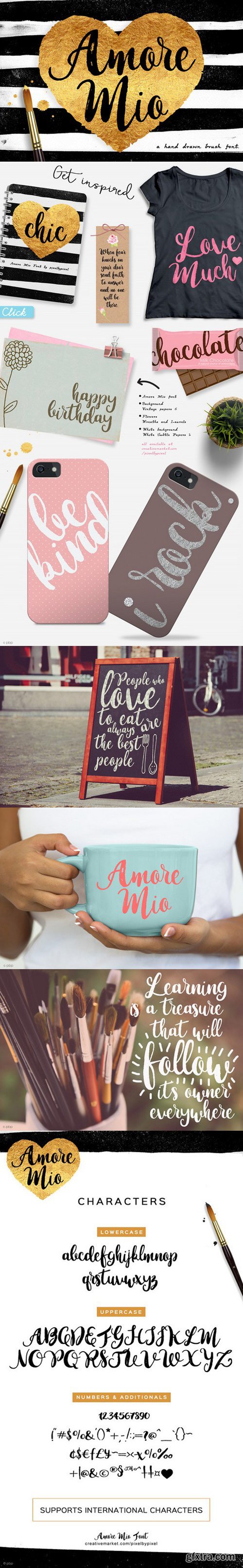 Amore Mio Brush Font