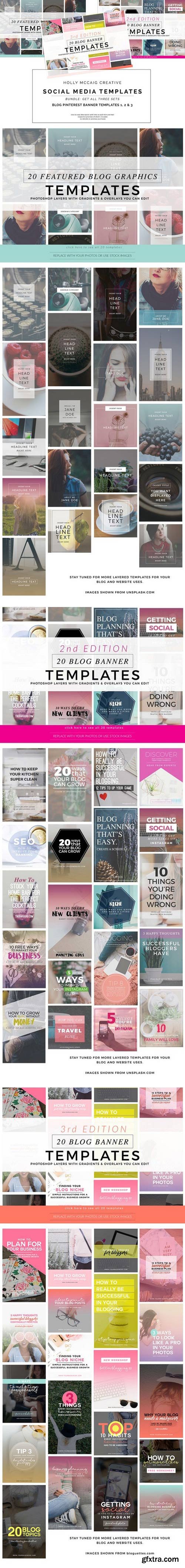 Blog Pinterest Banners Bundle