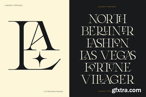 Laxura - Majestic Typeface