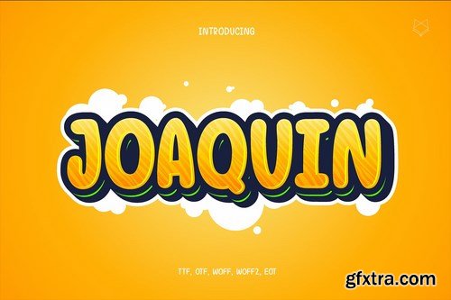 Joaquin Bubbly Typeface