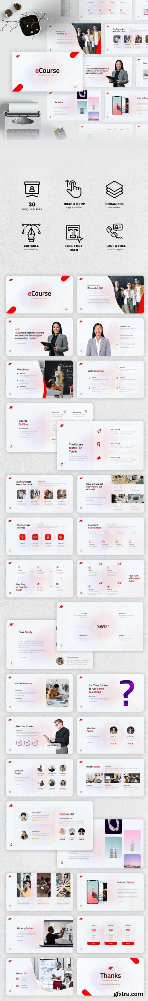 GraphicRiver - eCourse - Online Course PowerPoint, Keynote & Google Slides Templates