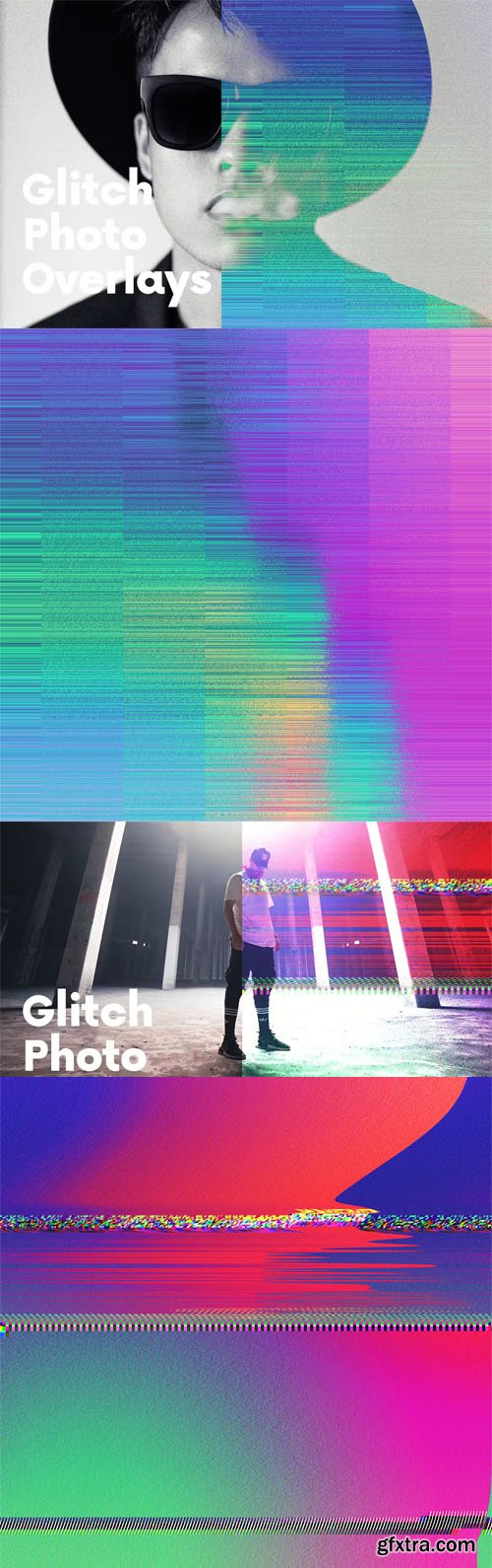 Glitch Photo Overlays for Photoshop