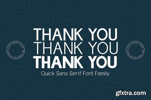 Quick - Simple Sans Serif Family Font