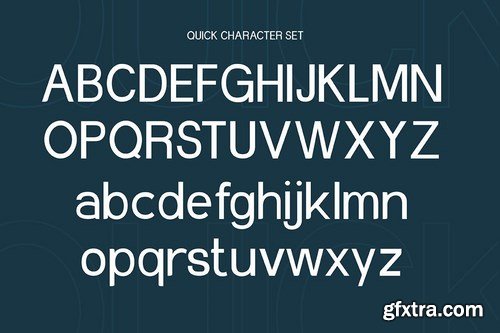 Quick - Simple Sans Serif Family Font