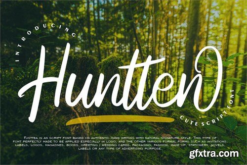 Huntten Cute Script Font