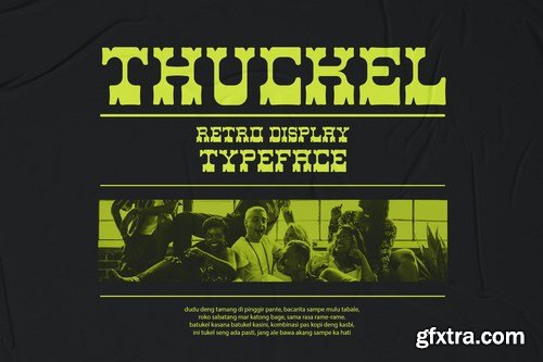 Thuckel - Retro Display Typeface