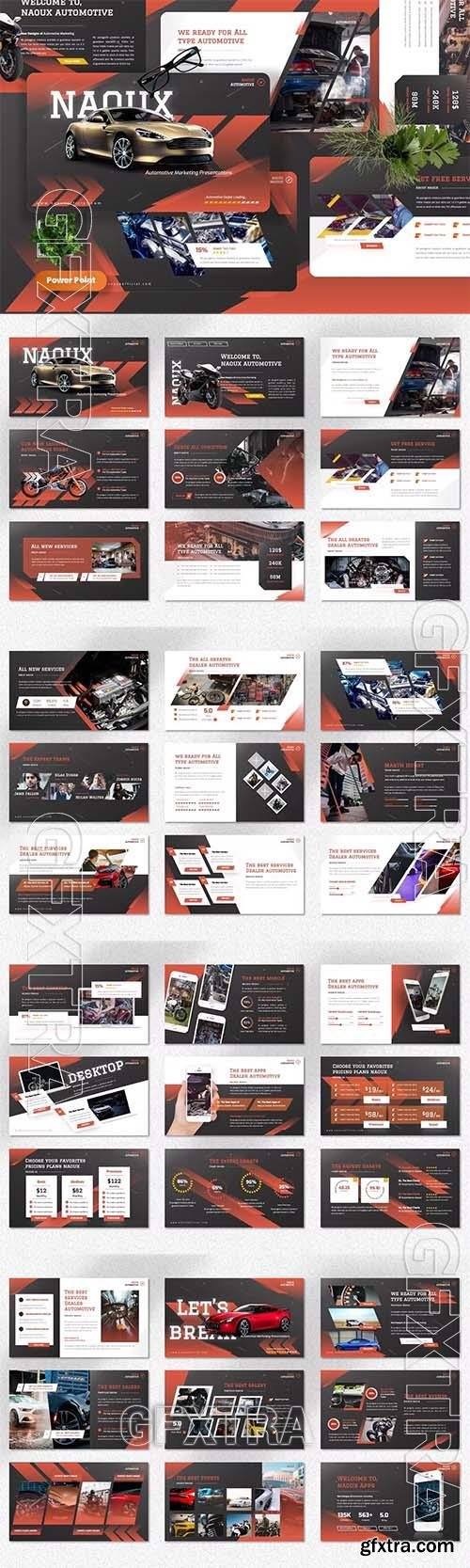 Naoux - Automotive Marketing Powerpoint, Keynote and Google Slides Template 