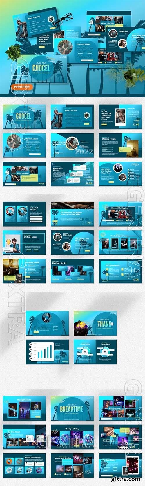 Chocel - Music Events Powerpoint, Keynote and Google Slides Template 