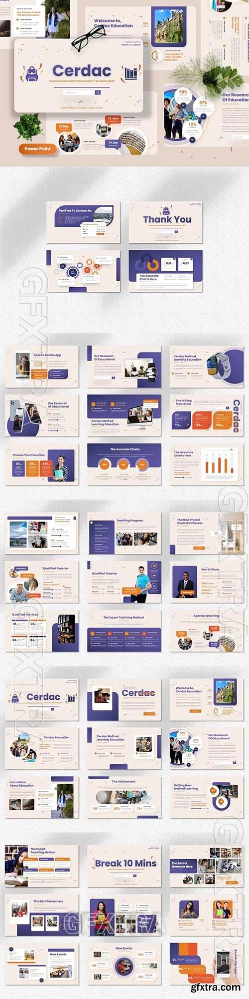 Cerdac - Creative Education Powerpoint, Keynote and Google Slides Template 