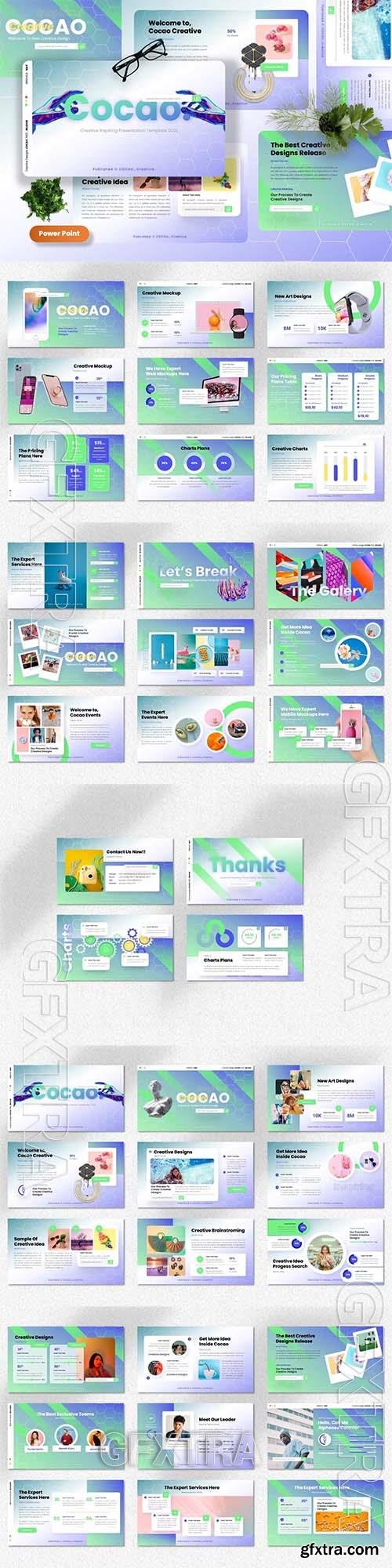 Cocao - Creative Inspiring Powerpoint, Keynote and Google Slides Template 