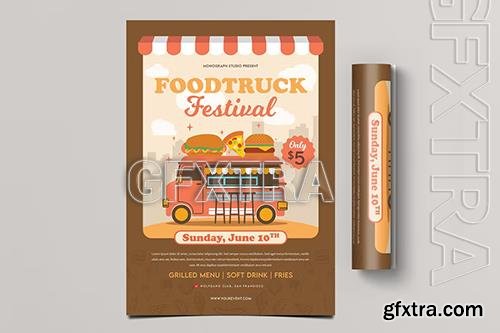 Food Truck Festival Flyer 25VJNKZ