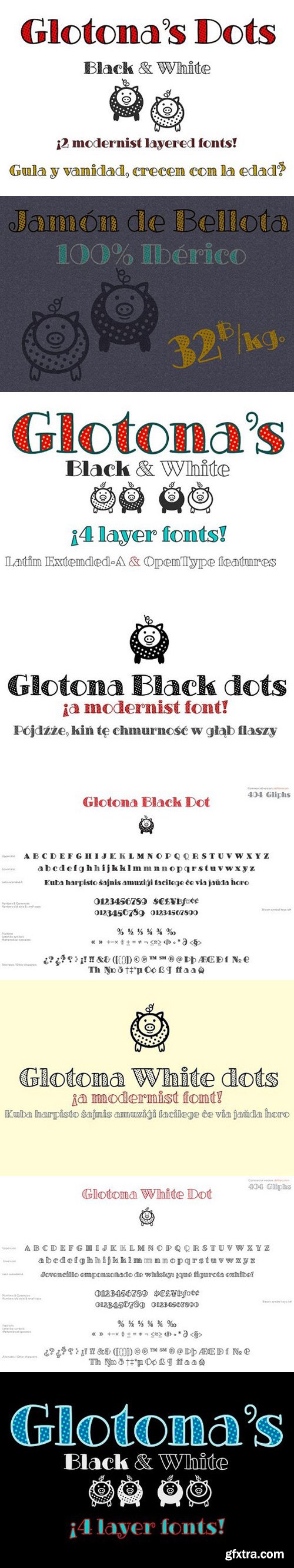 Glotona Dots Script Font