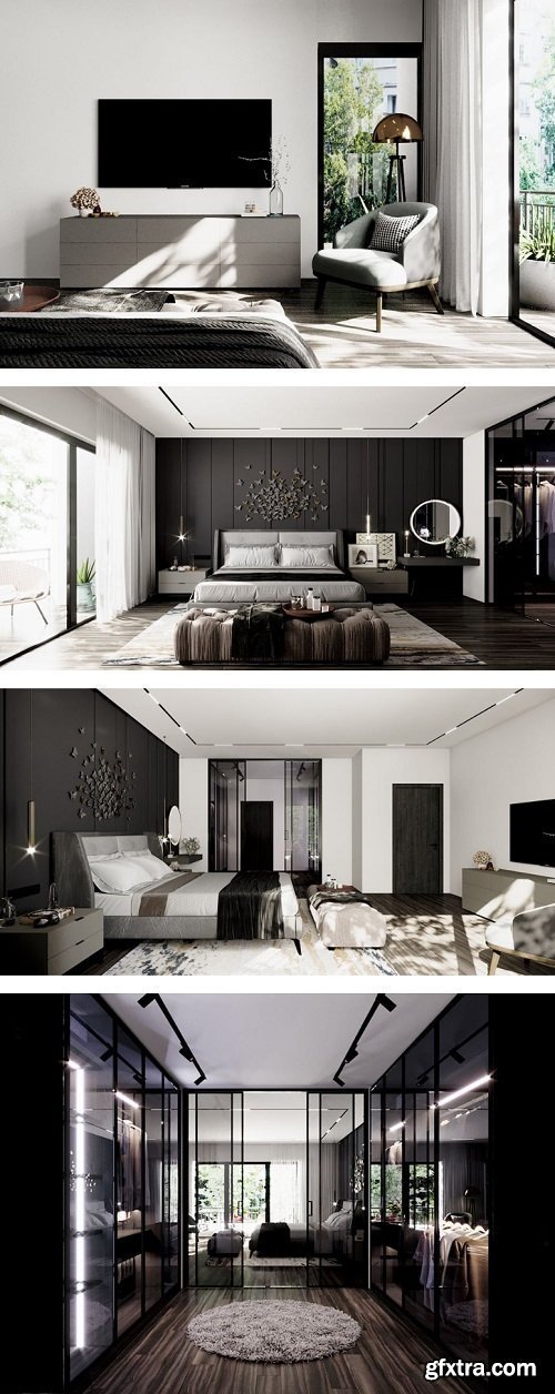 Scandinavian Bedroom Scene by HangNguyen