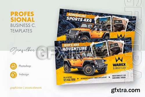 Off-Road Adventure Business Card Templates 4HJB5JW