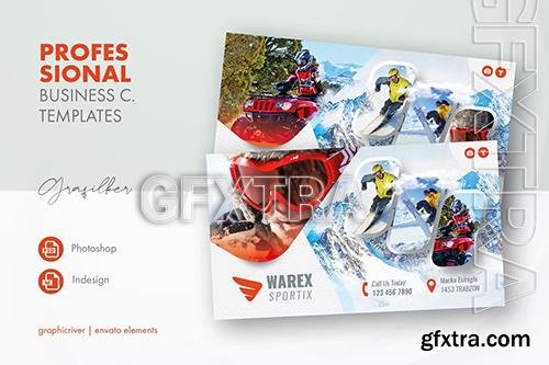 Winter Adventure Business Card Templates 75H5MX7