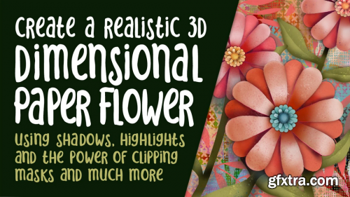  Create a Realistic Dimensional Flower With Shadows and Highlights Using Selections & Clipping Masks