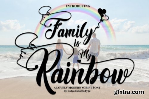  Family is My Rainbow Font