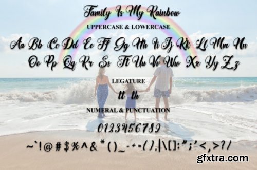  Family is My Rainbow Font