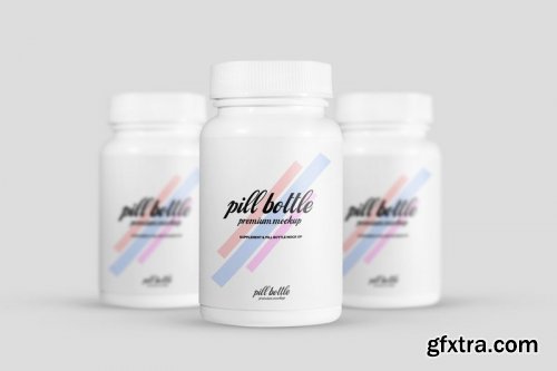 Pill bottle mockup