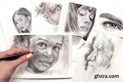  Freehand Portrait Sketching 3 Ways - How to Draw from Reference