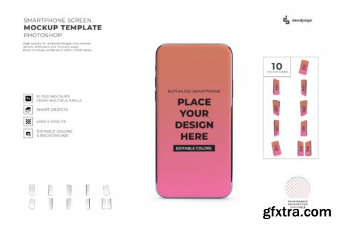  Smartphone Mockup Template Bundle