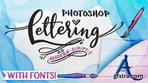  Lettering in Photoshop! Two Easy Methods to Script Lettering