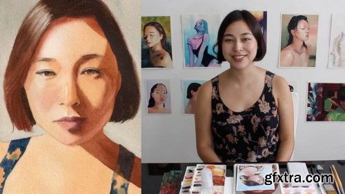  Watercolor Portrait: from Sketch to Final Painting