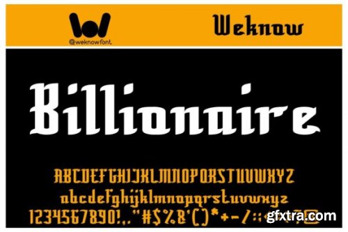 Billionaire Font