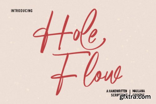  Hole Flow Font