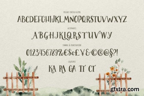  Foliage Exotica Font