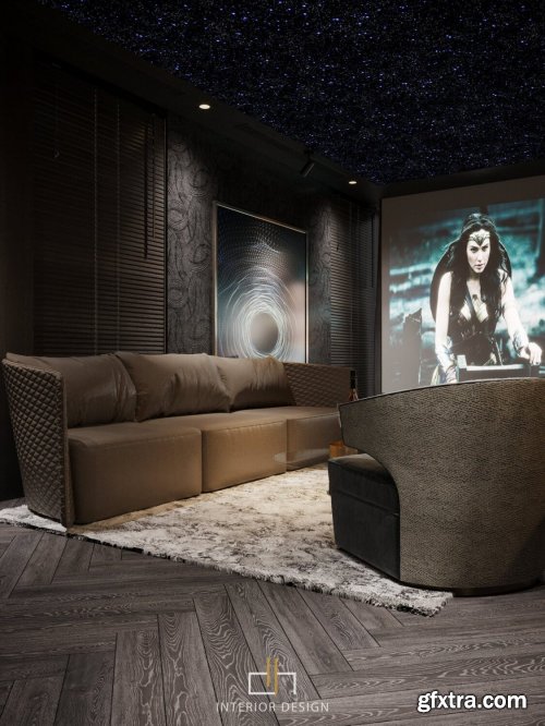 Movie Room Interior By Dat Hip