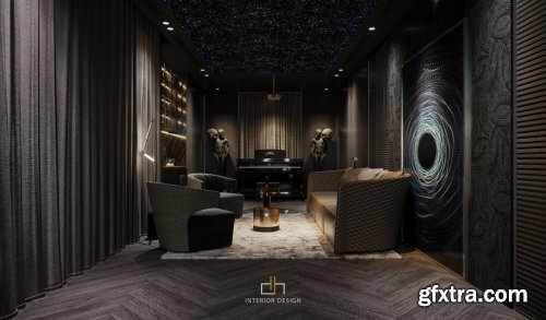 Movie Room Interior By Dat Hip