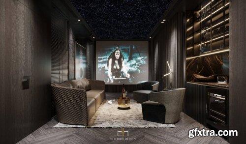 Movie Room Interior By Dat Hip