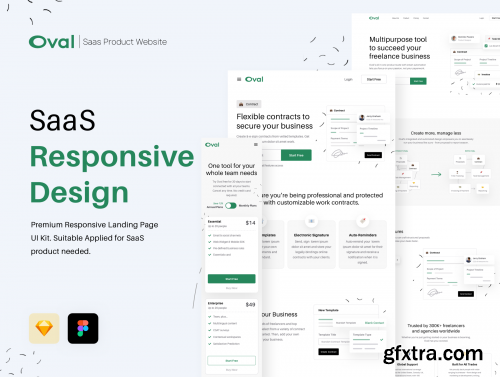 Oval: SaaS Platform Landing Page 3