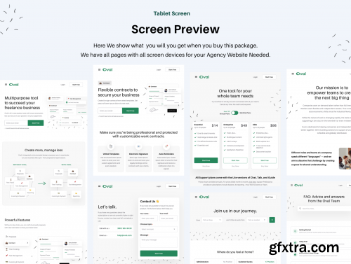 Oval: SaaS Platform Landing Page 3